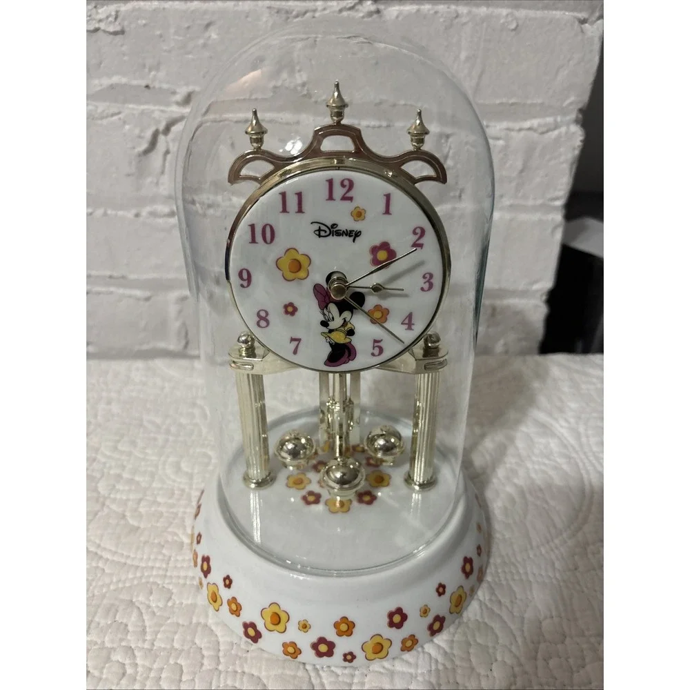 Unique, Disney Minnie Mouse Table Top‎ Clock, Tested And Working